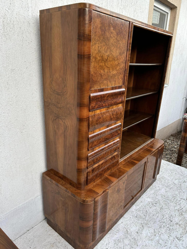 České art DECO Kabinet / sekretár / bar + malý príborník - Cena spolu 1440€. 4