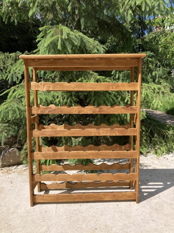 VIN05 - Vinotéka / stojan na víno v prírodnej farbe. - Cena 65€ 1