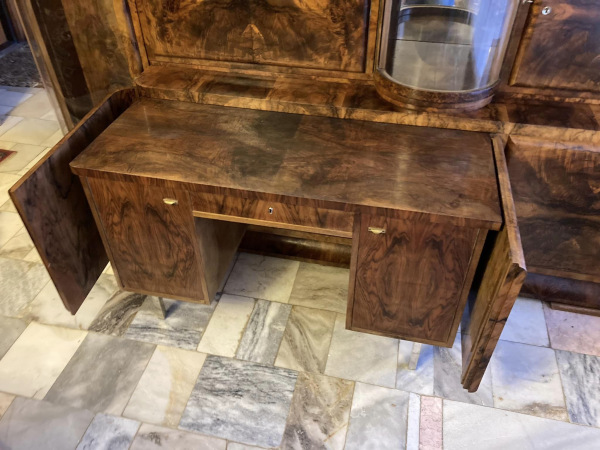 Art Deco sekretár / kabinet s barom a vysúvacím písacím stolom - Cena 2.500€ 7