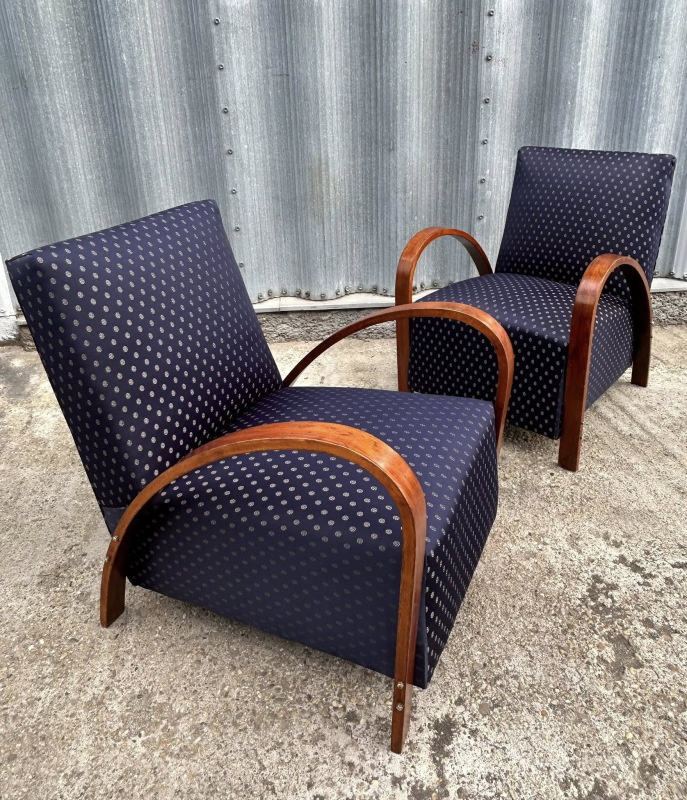 F209 - Ikonické Art DECO kreslá - Cena za pár 1.400€ 3