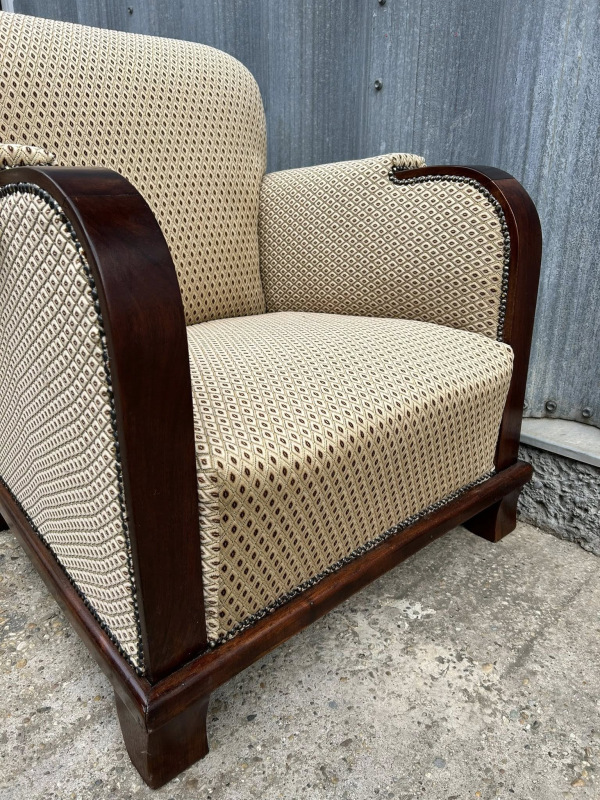 F183 - Art deco veľké klubové kreslo 1 kus - Cena 400€ 2