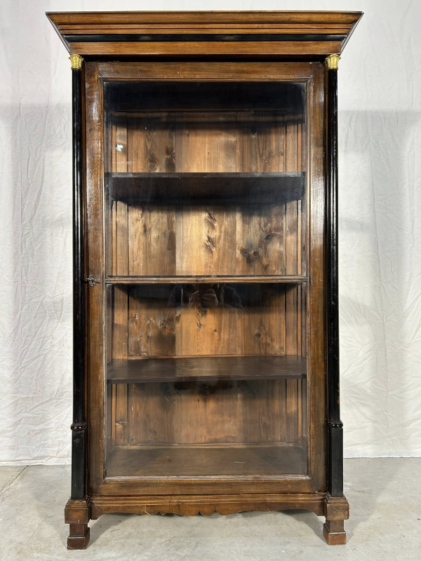 Starožitná “dobová” plnostĺpová vitrína Biedermeier - Cena 690 €