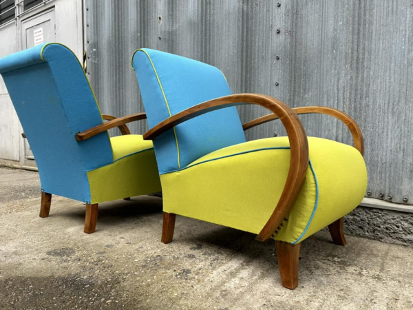 F101 - Art DECO kreslá (veľké “C-čka) - Cena 490/ks 2