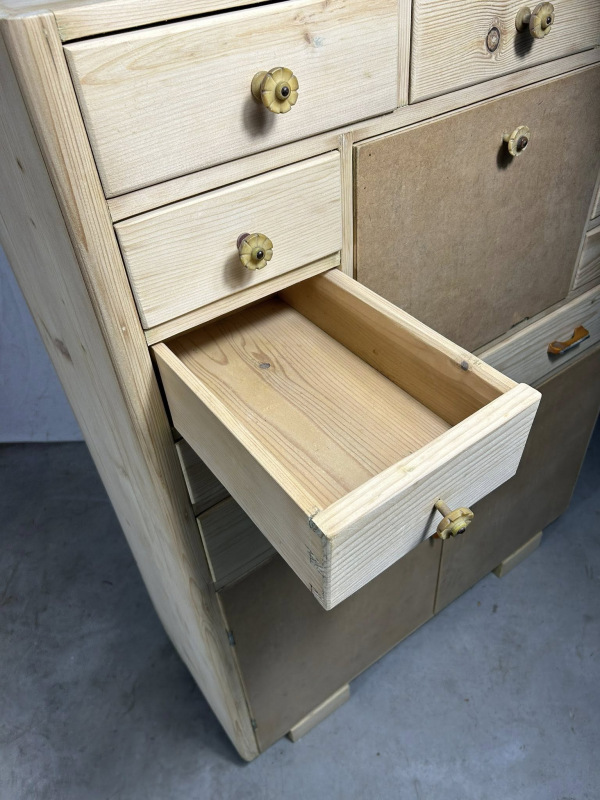 K95 - vintage kredenc / skrinka / potravinová skrinka so šuflíkmi - Cena 390€ 6