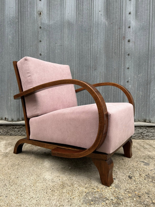 F197 - Art DECO kreslá zrenovované - Cena za pár 1.600€ 5