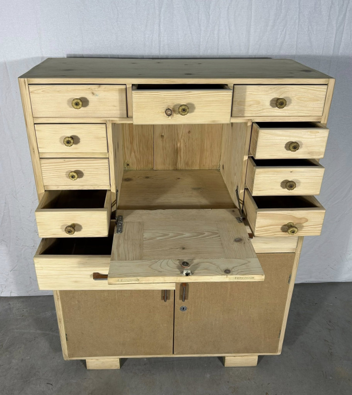 K95 - vintage kredenc / skrinka / potravinová skrinka so šuflíkmi - Cena 390€ 4