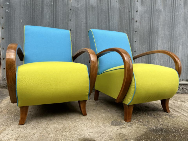 F101 - Art DECO kreslá (veľké “C-čka) - Cena 490/ks 1