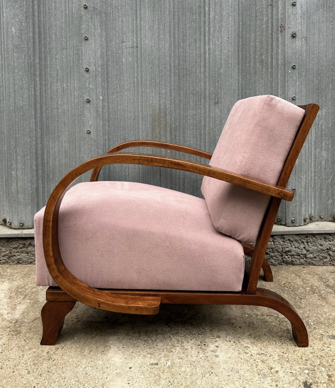 F197 - Art DECO kreslá zrenovované - Cena za pár 1.600€ 6