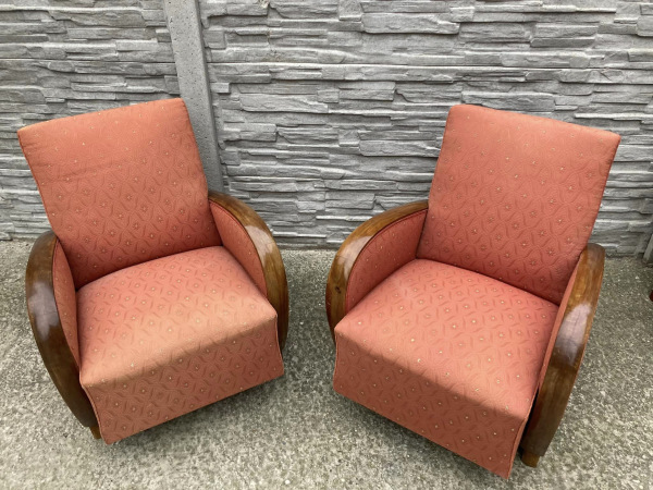 F014 - kreslá v štýle art deco - Cena 130€/ks. 2