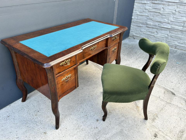 Písací stôl Biedermeier (r. 1875) zrenovovaný - cena 750 € 4