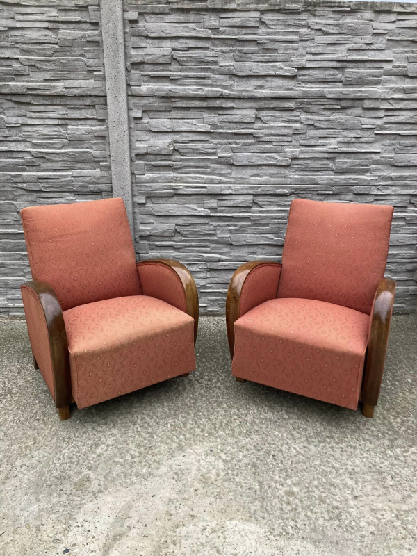 F014 - kreslá v štýle art deco - Cena 130€/ks.