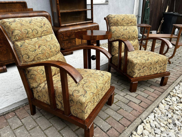 F132 - Art DECO kreslá Lajos KOZMA - Cena 800€ / pár 3