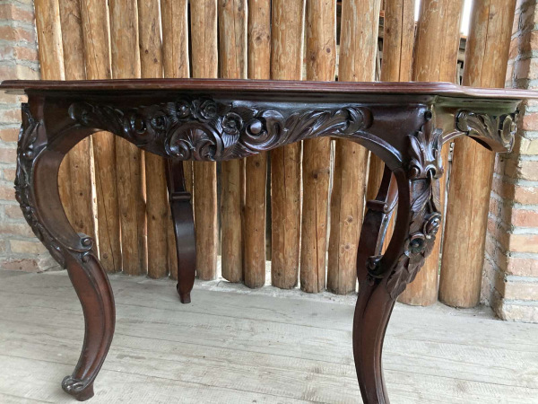 Neobarokový stôl, vyrezávaný - Cena 390€ 3