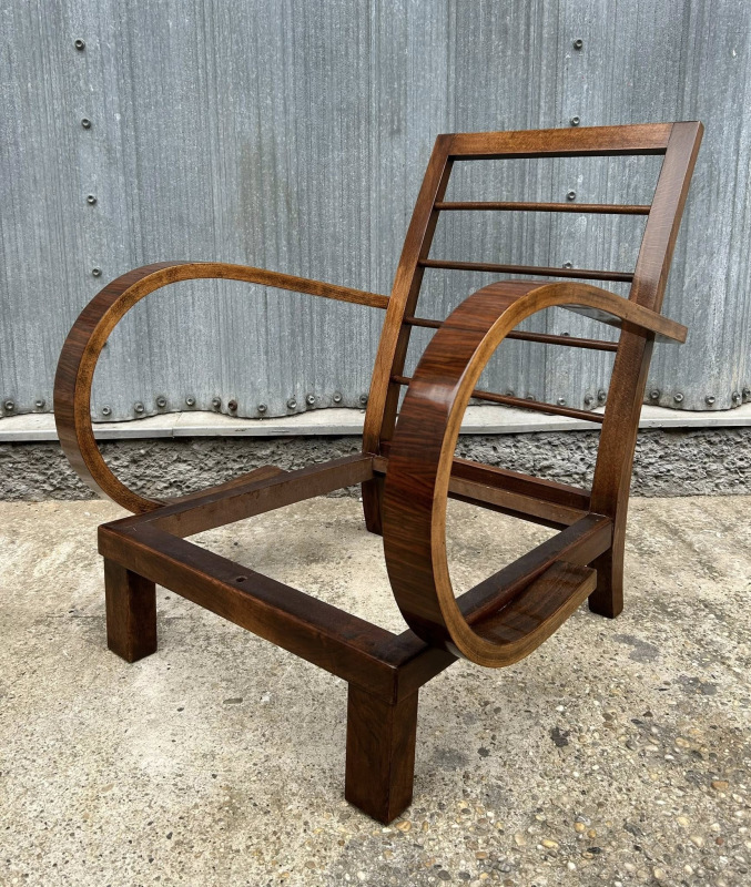 F196 - zrenovované Art DECO kreslá - Cena 1400€ / pár 6