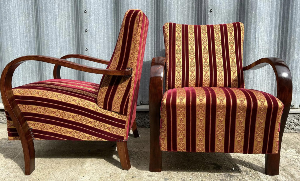 F100 - kreslá v štýle Art DECO vo farbe / golden / - Cena 290€ / ks 2