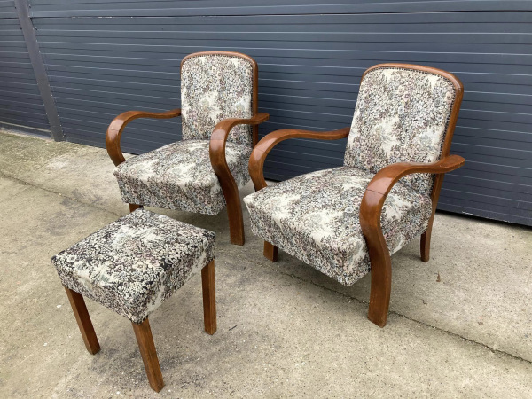 F015 - kreslá v štýle art deco - Cena 125€/ks.