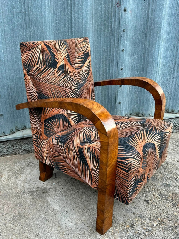 F222 - Luxusné Art DECO kreslo - cena 1200 € 7