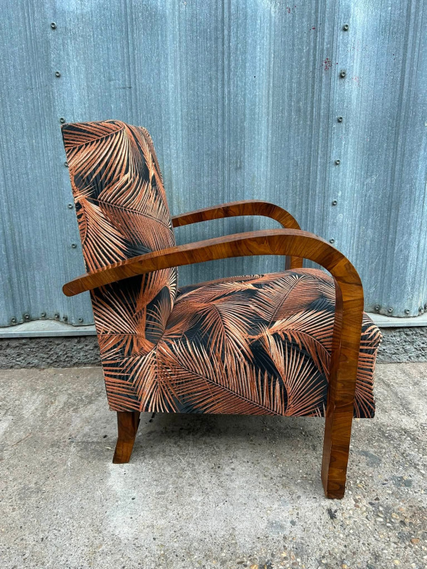 F222 - Luxusné Art DECO kreslo - cena 1200 € 6