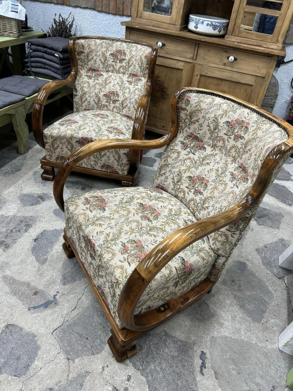 F126 - Art DECO kreslá po renovácii dreva - Cena 540€ / ks. 9