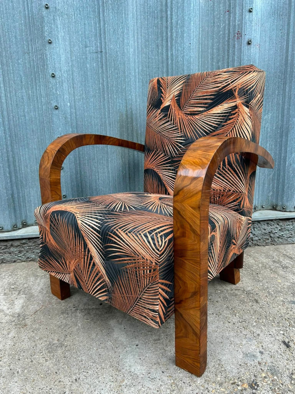 F222 - Luxusné Art DECO kreslo - cena 1200 € 1