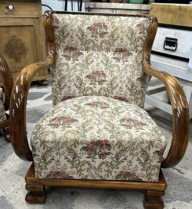 F126 - Art DECO kreslá po renovácii dreva - Cena 540€ / ks. 8