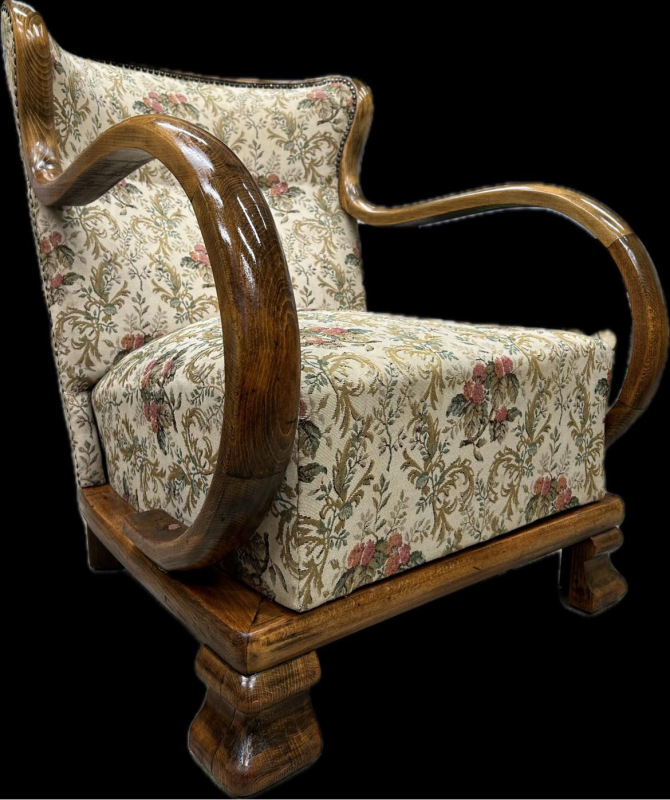 F126 - Art DECO kreslá po renovácii dreva - Cena 540€ / ks. 7