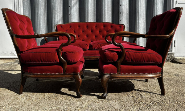 Starožitná Neobaroková sedacia súprava (dámska) - Cena 880€