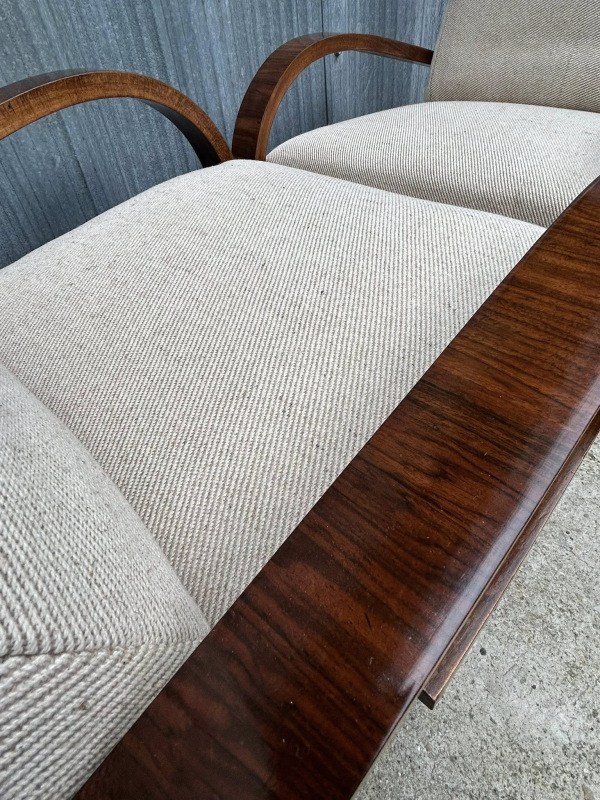 F196 - zrenovované Art DECO kreslá - Cena 1400€ / pár 5