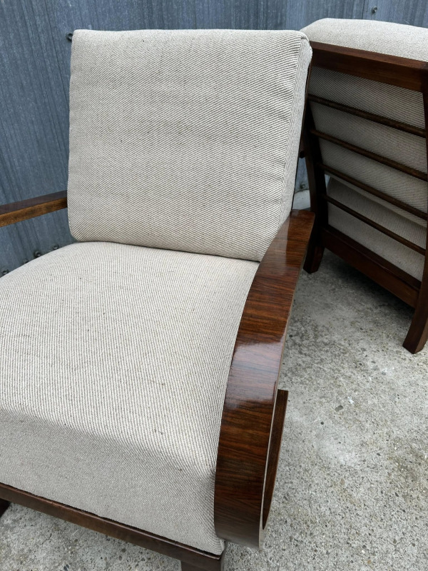 F196 - zrenovované Art DECO kreslá - Cena 1400€ / pár 8