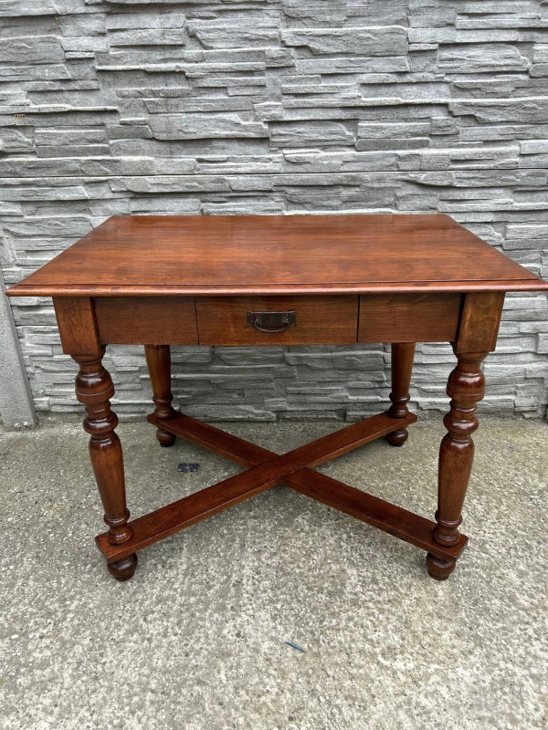 ST27 -Vidiecký stôl z tvrdého dreva v zreštaurovanom stave. - Cena 190€ 5