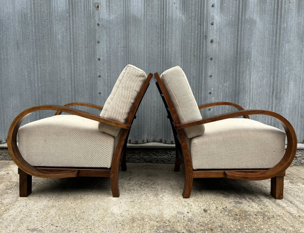 F196 - zrenovované Art DECO kreslá - Cena 1400€ / pár 2