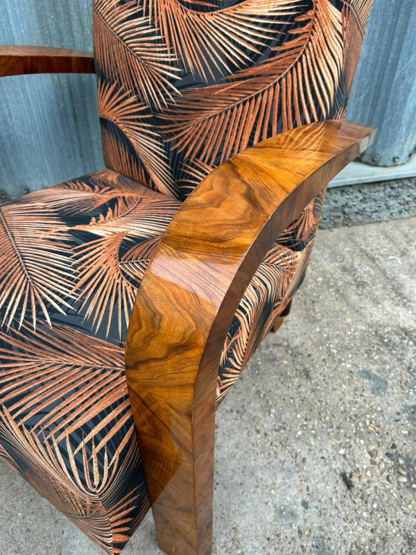 F222 - Luxusné Art DECO kreslo - cena 1200 € 4