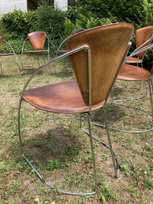 Dizajnové stoličky Linda Chair od talianskeho výrobcu ARRBEN - 1980s Italy. - 190€ / kus 3