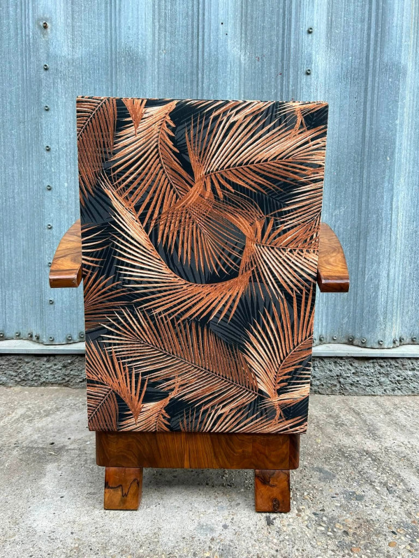 F222 - Luxusné Art DECO kreslo - cena 1200 € 5