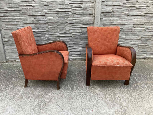 F061 - kreslá v štýle art deco - Cena 135€ / ks.