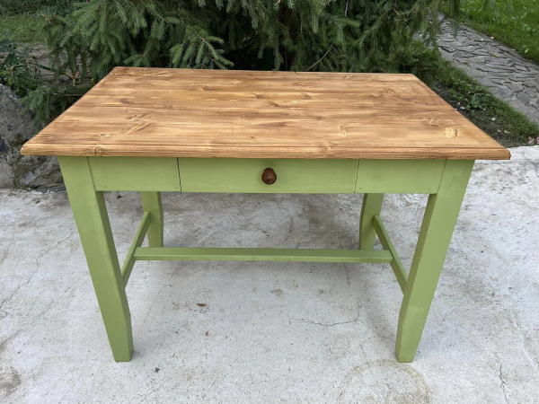 ST30 - Vintage stôl v zelenej farbe - Cena 135€ 1