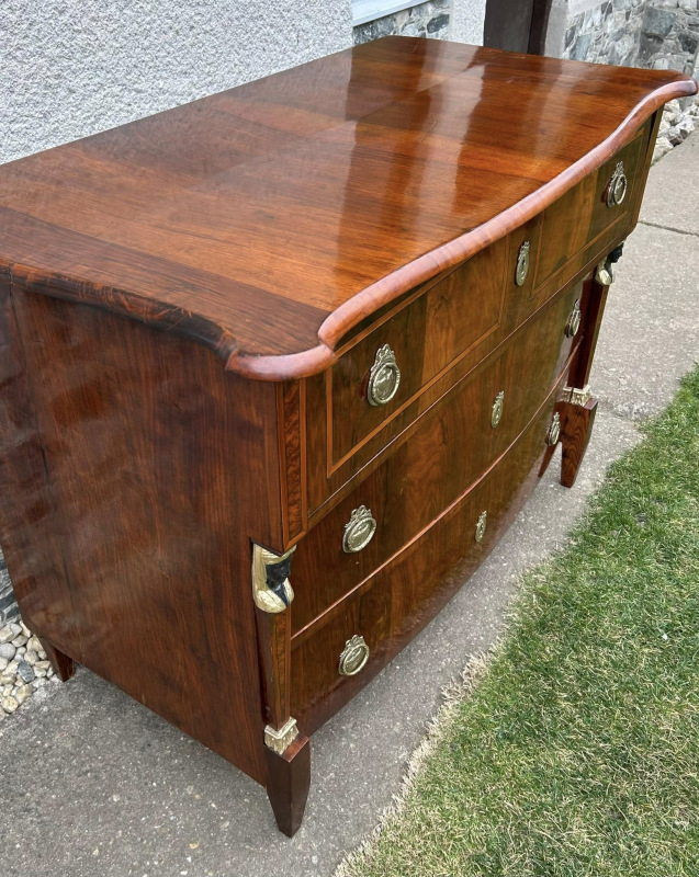 Empírová komoda kompletne zreštaurovaná - cena dohodou 5