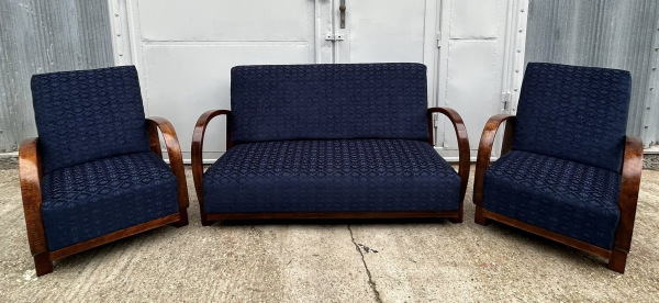 F195 - Sedacia súprava v čistom štýle “Art DECO” - Cena 2.000 € (za 2x kreslo a 1x sofa). 4