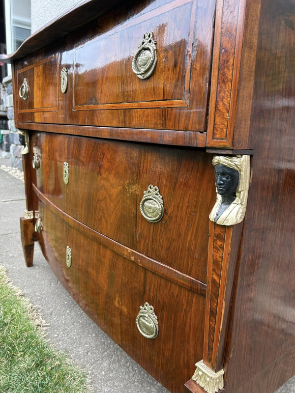 Empírová komoda kompletne zreštaurovaná - cena dohodou 4