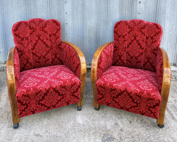 F145 - Art DECO kreslá - Cena 190€/kus 1