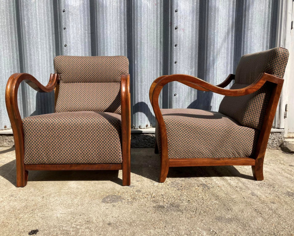 F098 - Kompletne zreštaurované Art DECO kreslá - Cena 440€ / kus 6