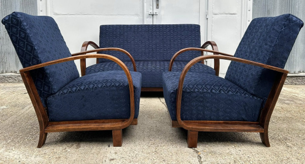 F195 - Sedacia súprava v čistom štýle “Art DECO” - Cena 2.000 € (za 2x kreslo a 1x sofa). 1