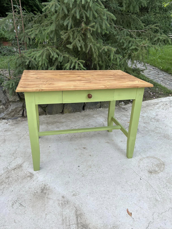 ST30 - Vintage stôl v zelenej farbe - Cena 135€ 4