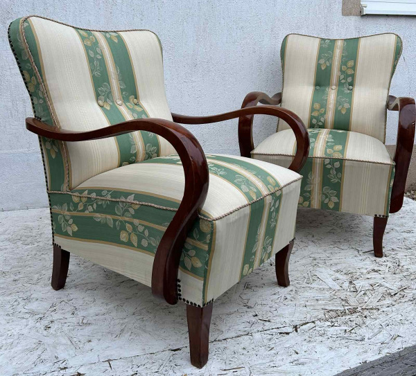 F125 - Art DECO kreslá zreštaurované - Cena 290€/kus 4