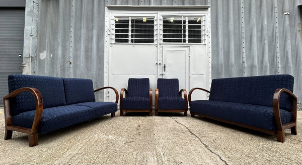 F195 - Sedacia súprava v čistom štýle “Art DECO” - Cena 2.000 € (za 2x kreslo a 1x sofa). 6