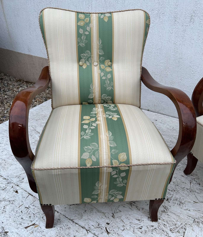 F125 - Art DECO kreslá zreštaurované - Cena 290€/kus 5