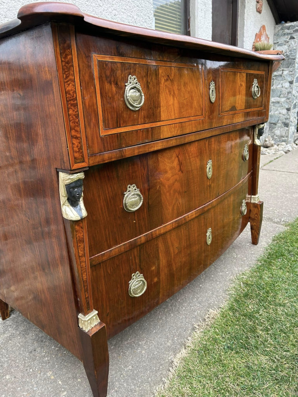 Empírová komoda kompletne zreštaurovaná - cena dohodou 7
