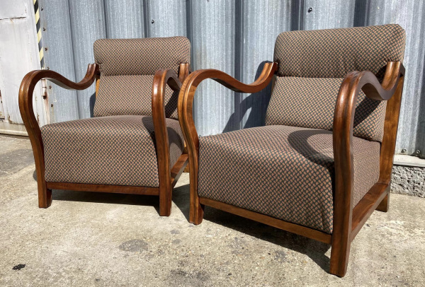 F098 - Kompletne zreštaurované Art DECO kreslá - Cena 440€ / kus 7