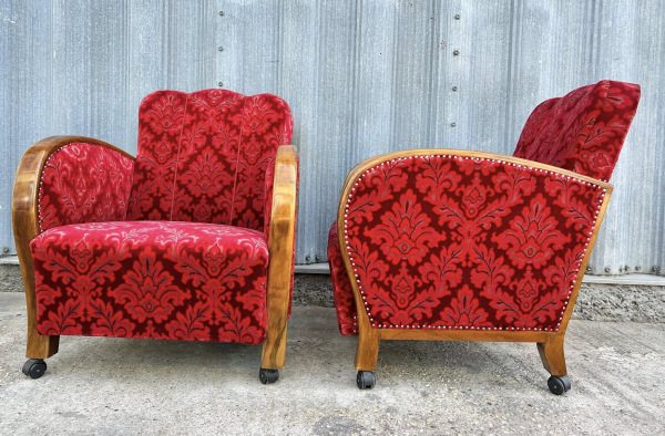 F145 - Art DECO kreslá - Cena 190€/kus 2