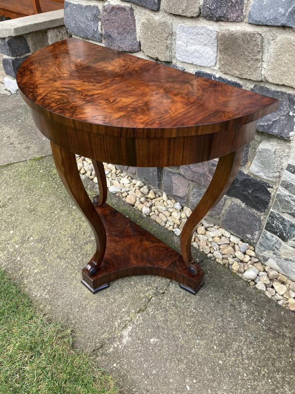 Konzol 01 - Biedermeier konzolový stolík. Zreštaurovaný - Cena 440 € 4